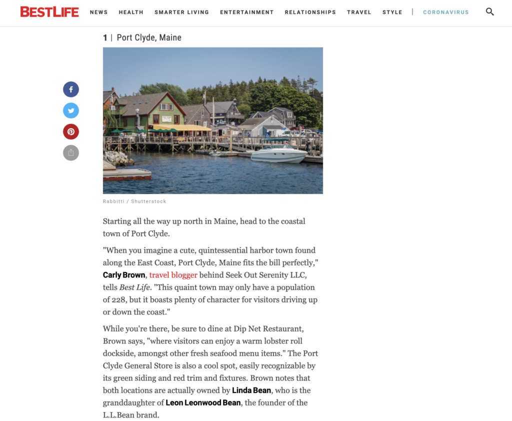 The 6 Cutest Small Towns on the East Coast / Port Clyde, ME #1